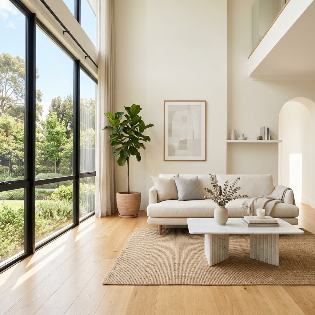 Cleanly Cleaners pristine living room
